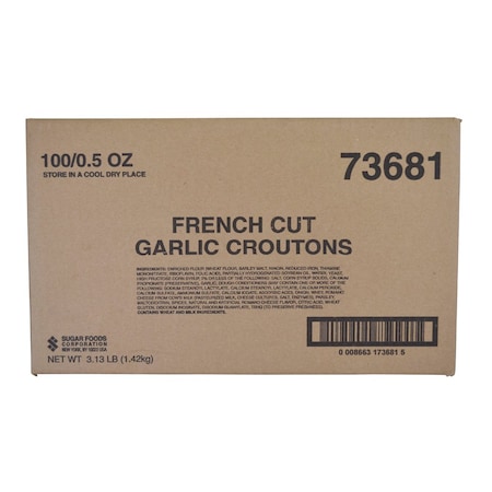 Fresh Gourmet Single Serve French Garlic Croutons .5 oz., PK100 73681
